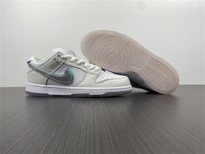 nike sb dunk low D1am0nd s*pply co white D1am0nd bv1310-100