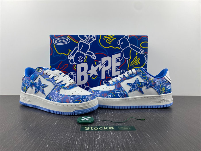 a bathing ape bape sta medicom toy bearbR1ck camo blue