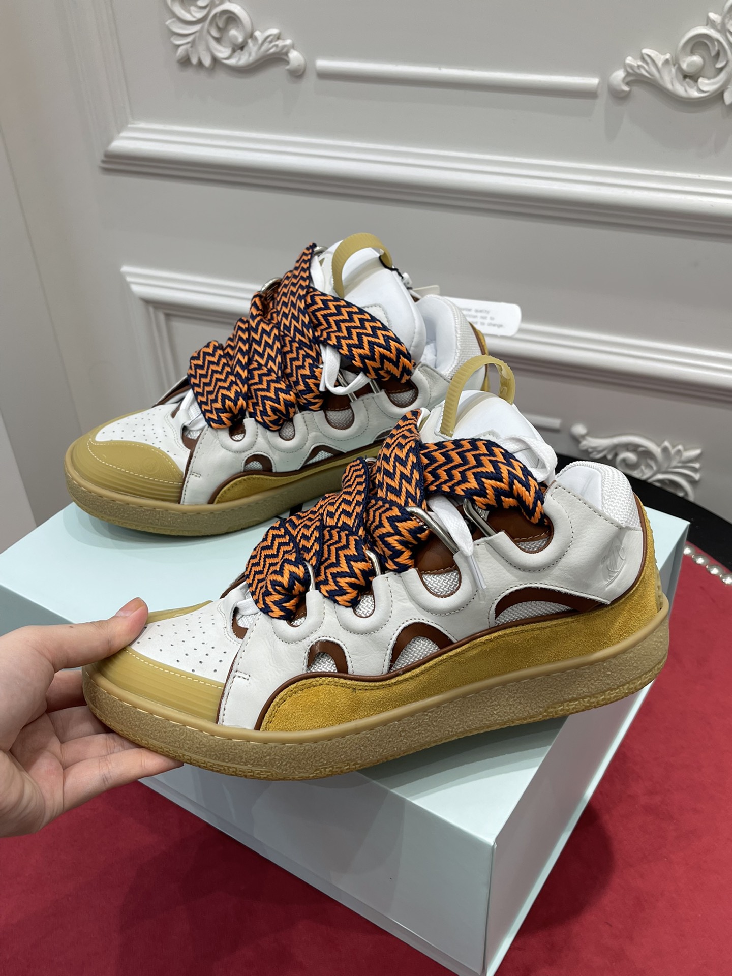 Lanvon Curb Sneaker Beige FM-SKRK11-LIAG-H2105