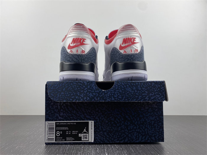 jordan 3 retro se fire red De*1m cz6431-100